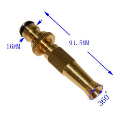 High Pressure Adjustable Brass Hose Nozzle