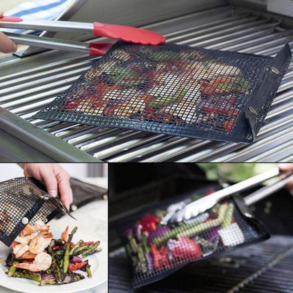 Reusable Non-Stick BBQ Mesh Grill Bags