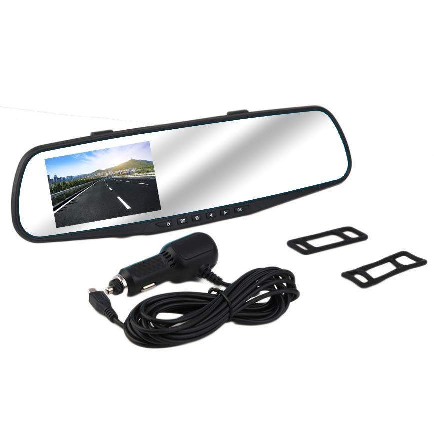 SafeView™ LCD Rearview Mirror Dash Cam