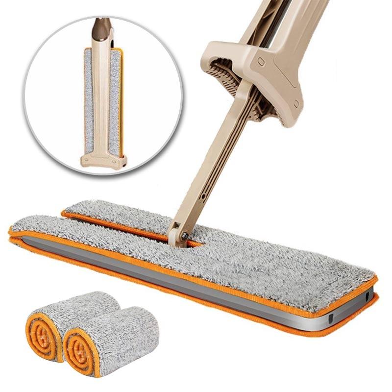 Double Sided Self-Cleaning Flat Mop