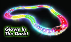 Rainbow Racer™ Glowing Flexible Race Track Set