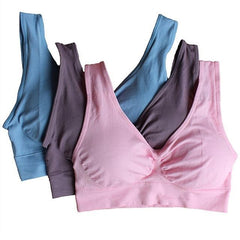 Seamless Wireless Bra with Removable Pads