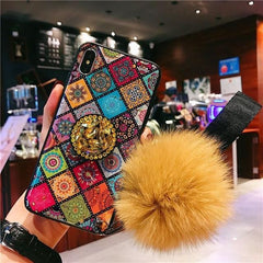 iPhone Fur Ball Diamond Case