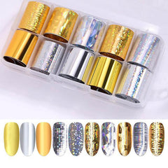 Nail Art Sticker Tips Wrap Foil