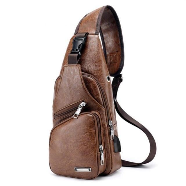 Anti-Theft Men's Crossbody Sling Bag