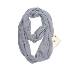 Infinity Scarf with Hidden Zipper Pocket