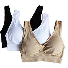 Seamless Wireless Bra with Removable Pads