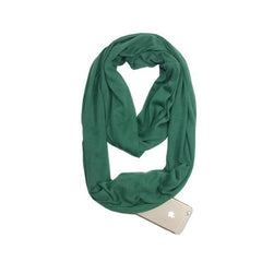 Infinity Scarf with Hidden Zipper Pocket