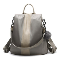 Anti Theft Leather Backpack