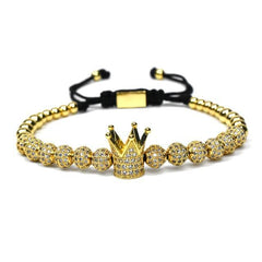 Jewelry Crown Charm Bracelet