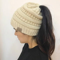 Stretchable Ponytail Beanie