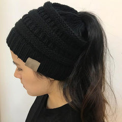 Stretchable Ponytail Beanie