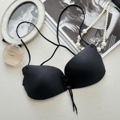 Strap-Free Drawstring Push Up Bra