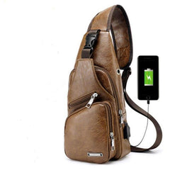 Anti-Theft Men's Crossbody Sling Bag