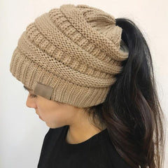 Stretchable Ponytail Beanie