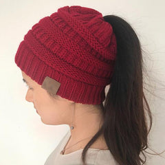 Stretchable Ponytail Beanie