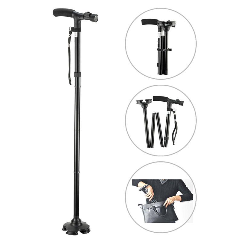 Handy Cane™ LED Light Adjustable Folding Cane